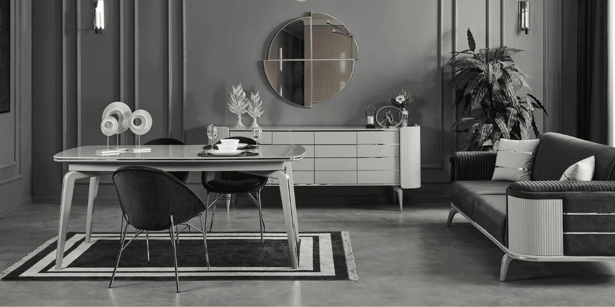 Karya Yemek Odası Takımı Sis Gri